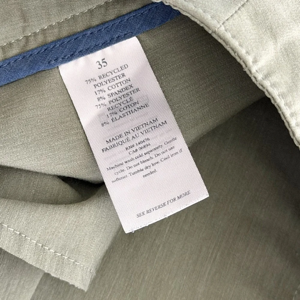 Set Of 2 Faherty Men's All Day Shorts Size 35 Blue / Green